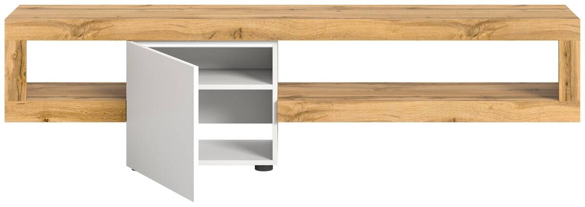 Lowboard Samba weiß Eiche Wotan Nachbildung B/H/T: ca. 190x51x30 cm