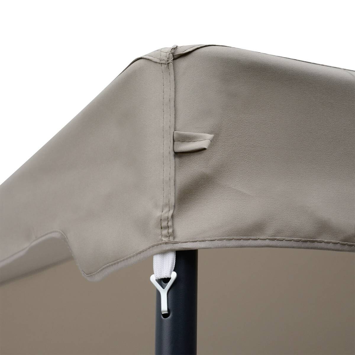 Outsunny Gartenpavillon beige Metall B/H/L: ca. 295x263x295 cm