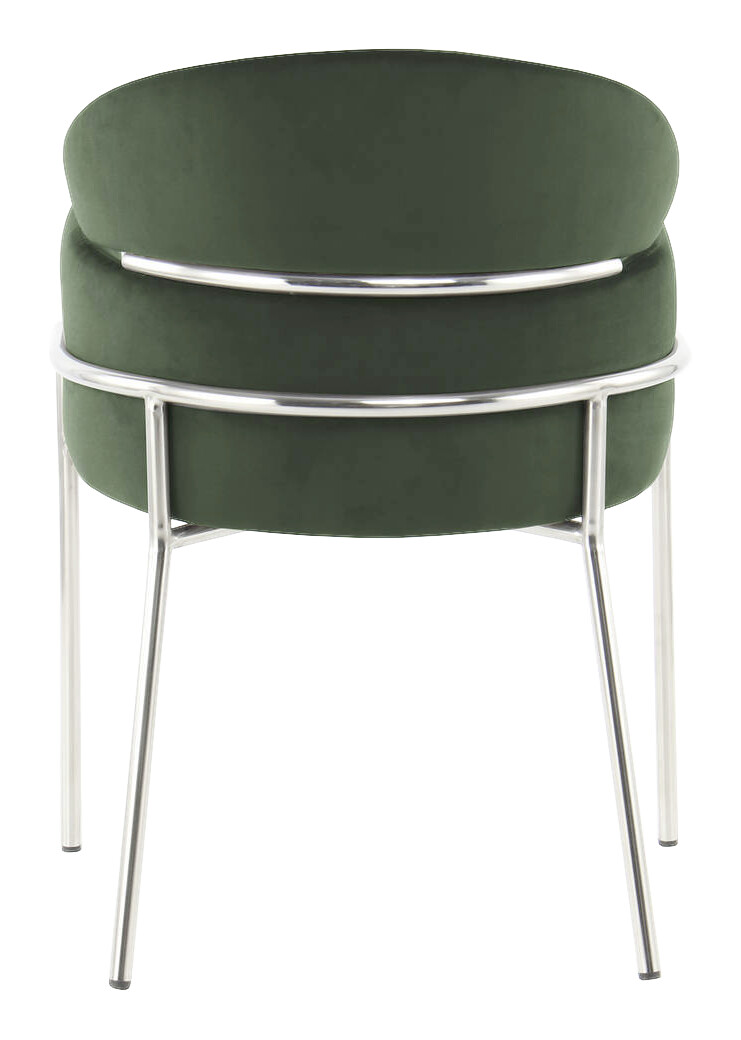 Stuhl Elva 101 grün Microfaser B/H/T: ca. 58x79x57 cm