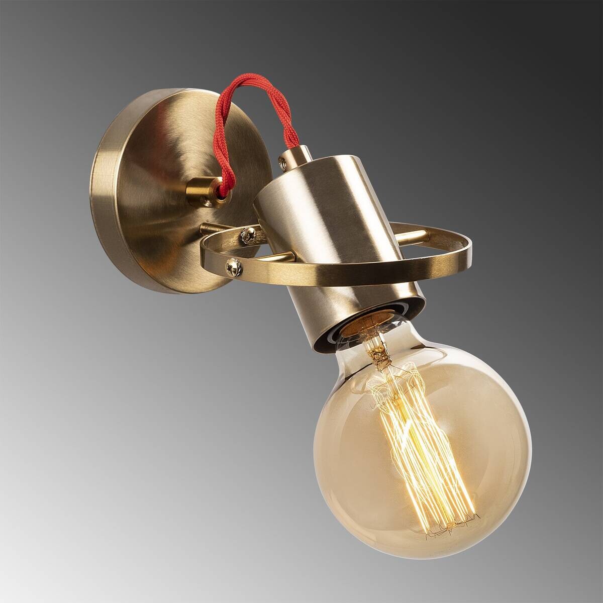 Opviq Wandleuchte Metall B/H/L: ca. 17x13x12 cm E27 1 Brennstellen