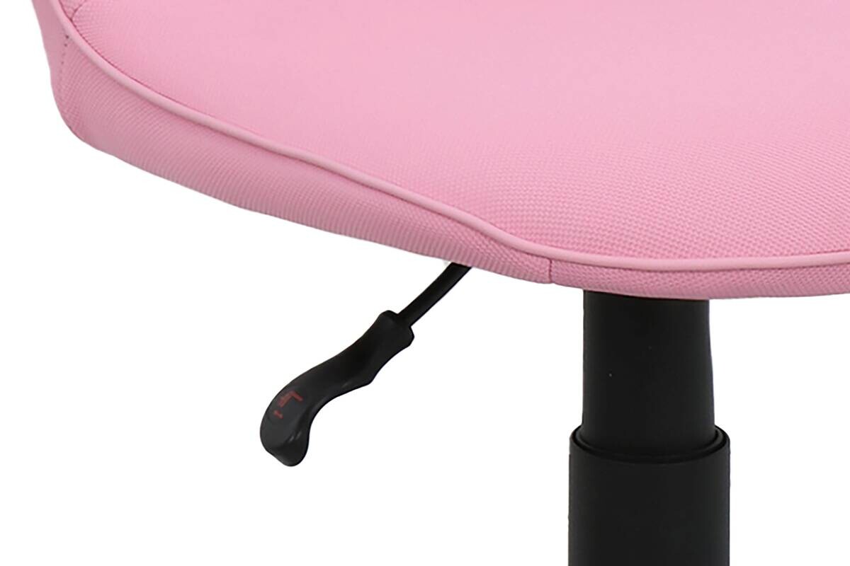 Drehstuhl TROLLY schwarz pink Metall Stoff