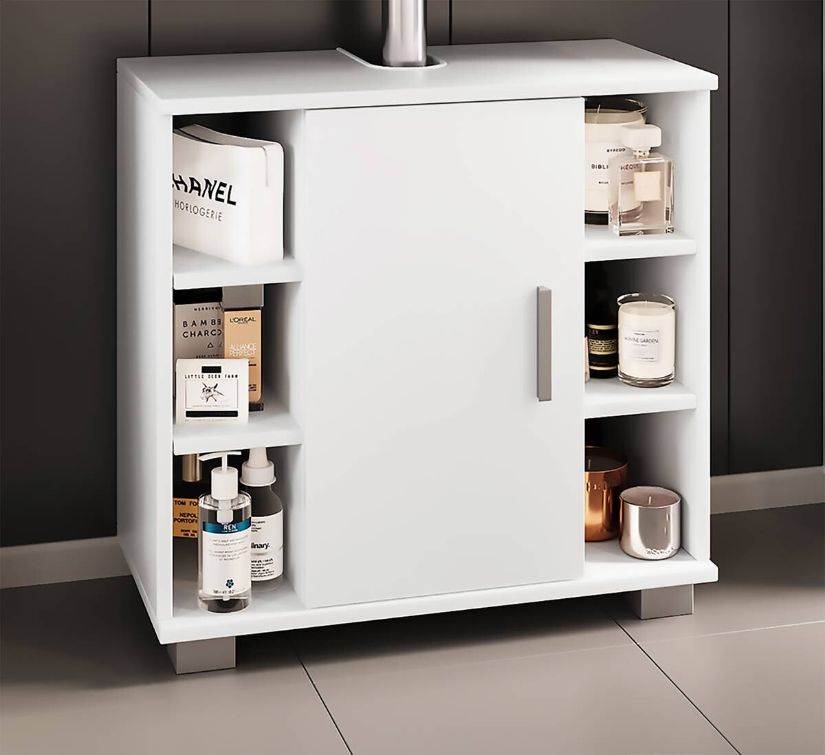 Waschbeckenunterschrank Zalo weiß B/H/T: ca. 60x58x30 cm