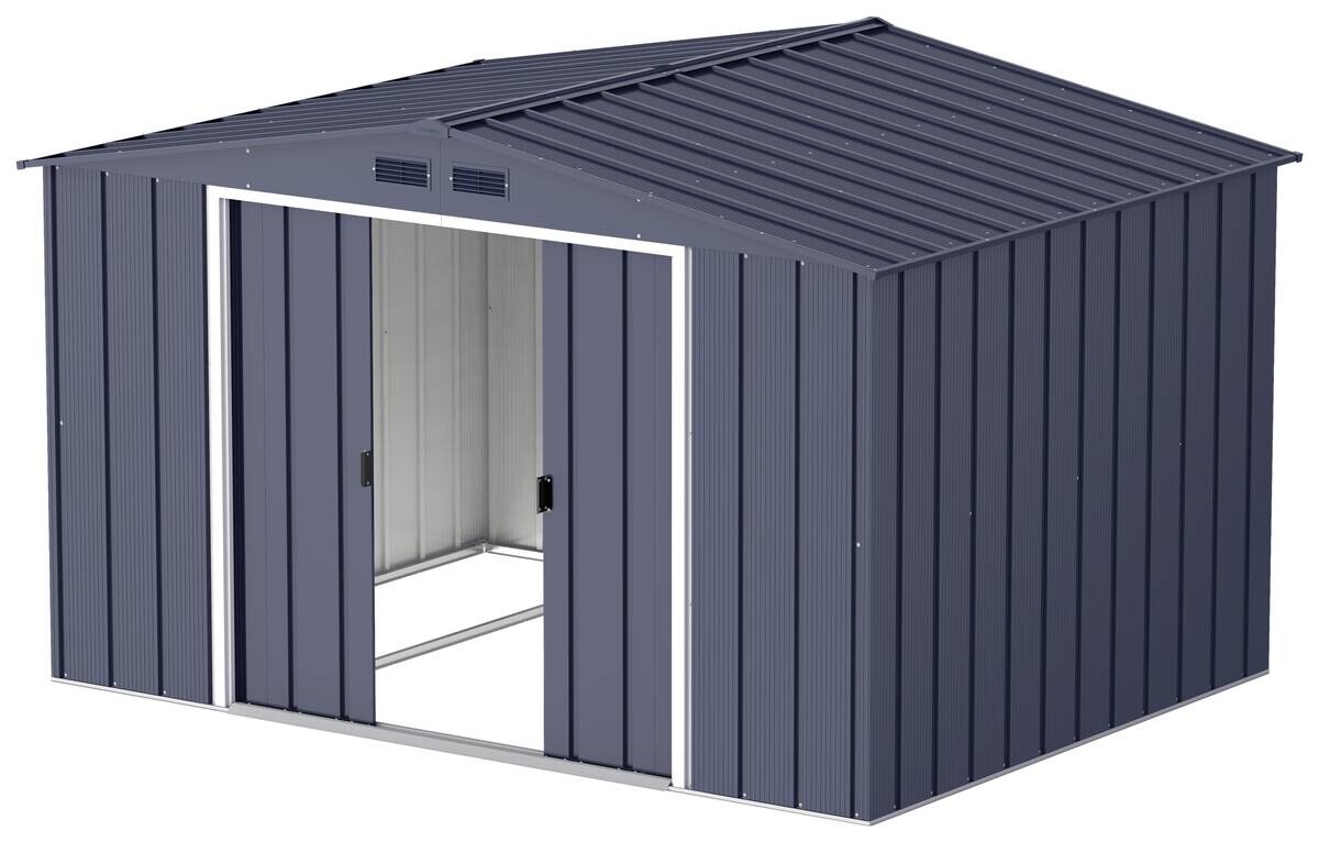 VCM Gerätehaus anthrazit B/H/L: ca. 322x196x234 cm