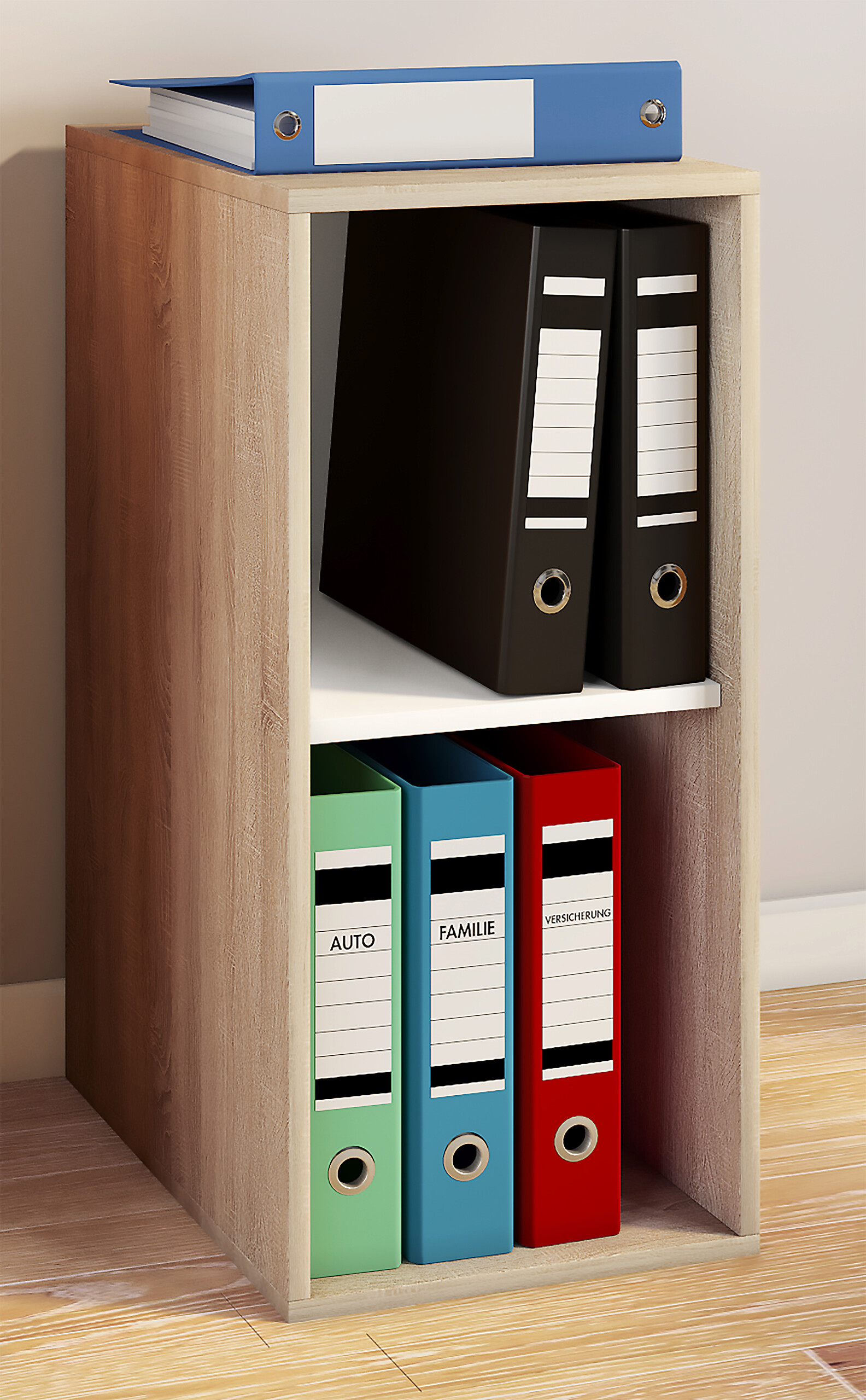 Regal Lona I Eiche Sonoma Nachbildung weiß B/H/T: ca. 35x74x37 cm