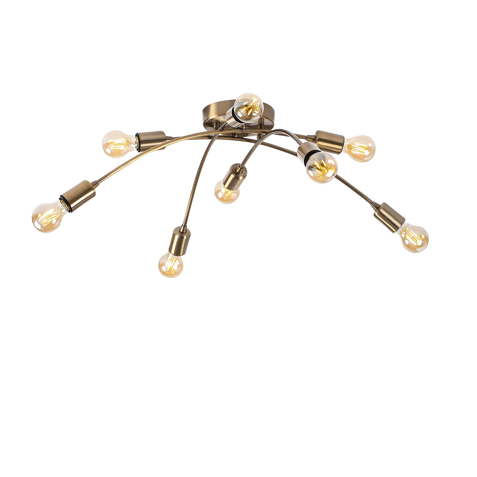 Opviq Deckenleuchte Banana-1152 Metall B/H/T/L/D: ca. 79x26x79x79x79 cm E27 8 Brennstellen