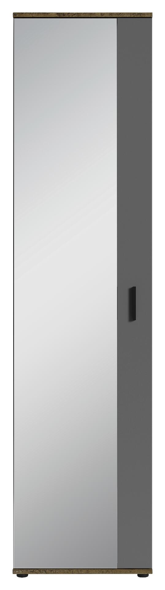 Hochschrank JAKOB schwarz schwarz B/H/T: ca. 49x196x30 cm