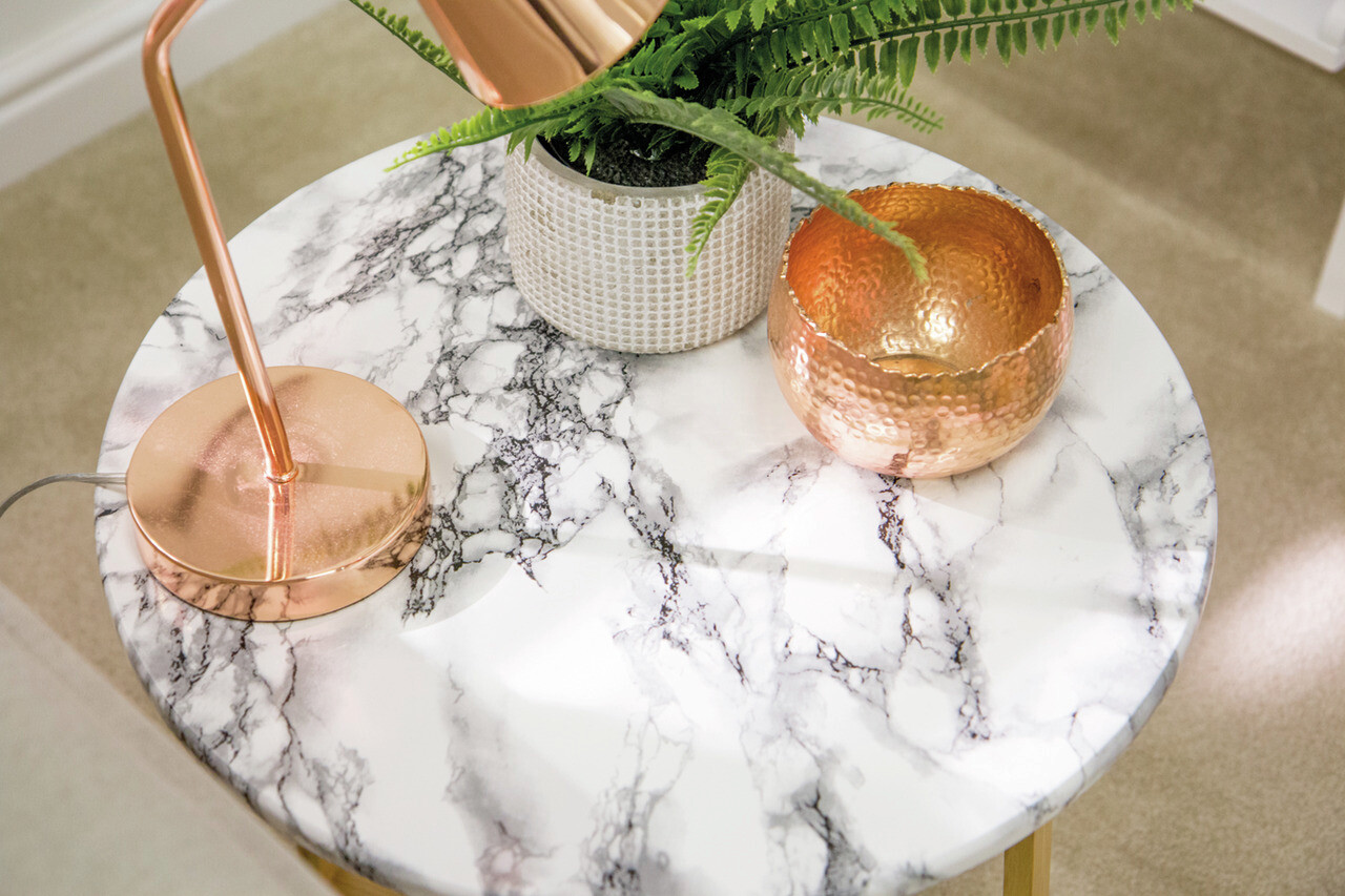 d-c-fix Dekofolie Marmoroptik weiß schwarz B/L: ca. 67,5x200 cm