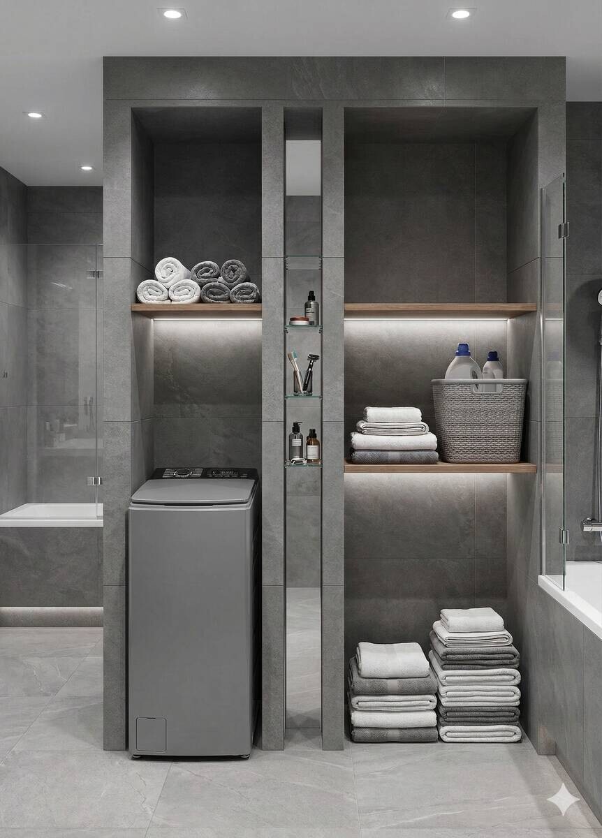 POCOline Waschmaschine-Toploader TLWV75ASI13 silber B/H/T: ca. 40x87,5x61 cm ca. 7,5 kg