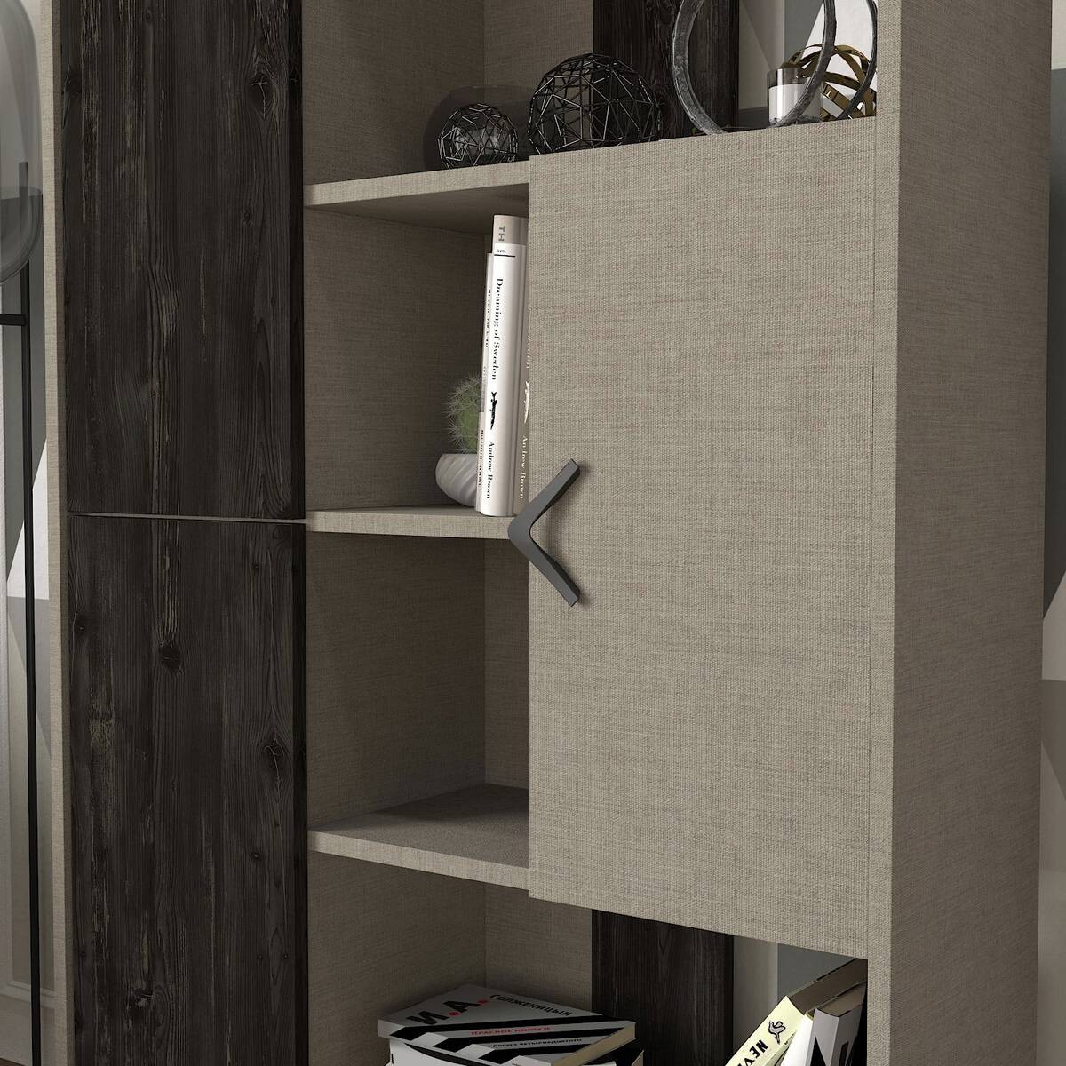 Regal Trenta Rebab grau B/H/T: ca. 90x144x31 cm