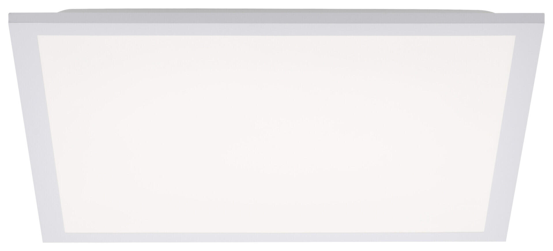 Just Light Deckenleuchte 12201-16 Flat weiß Kunststoff B/H/L: ca. 45x6x45 cm 1 Brennstellen