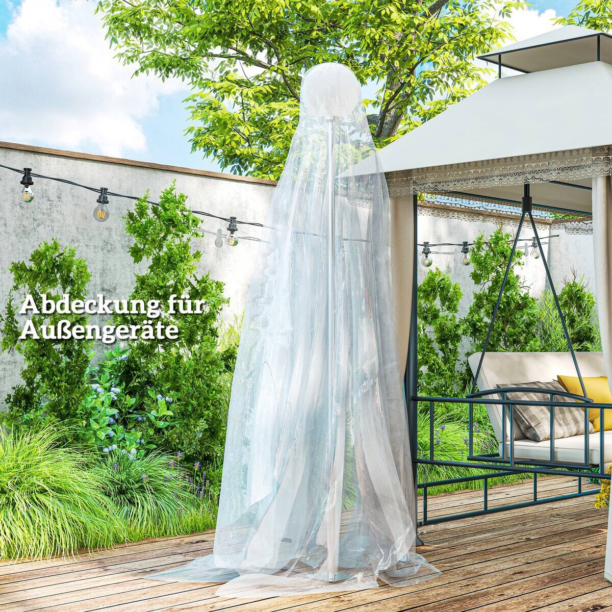 Outsunny Gewächshausfolie B/H/L: ca. 700x1x800 cm