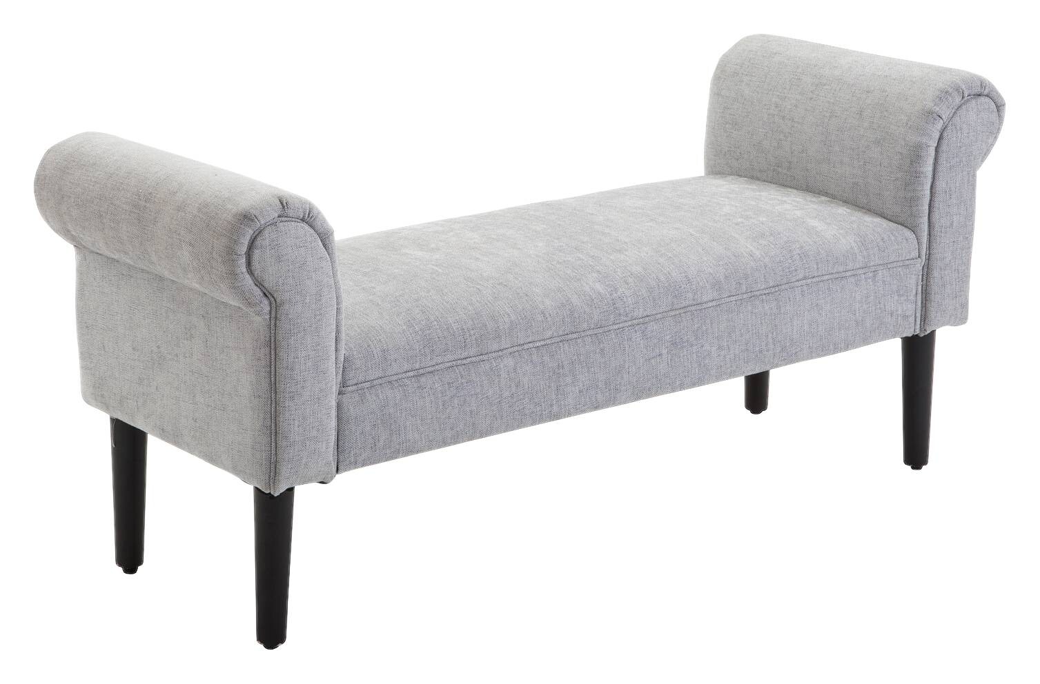 Polsterbank 831-153V70 hellgrau B/H/T: ca. 132x58x45,5 cm