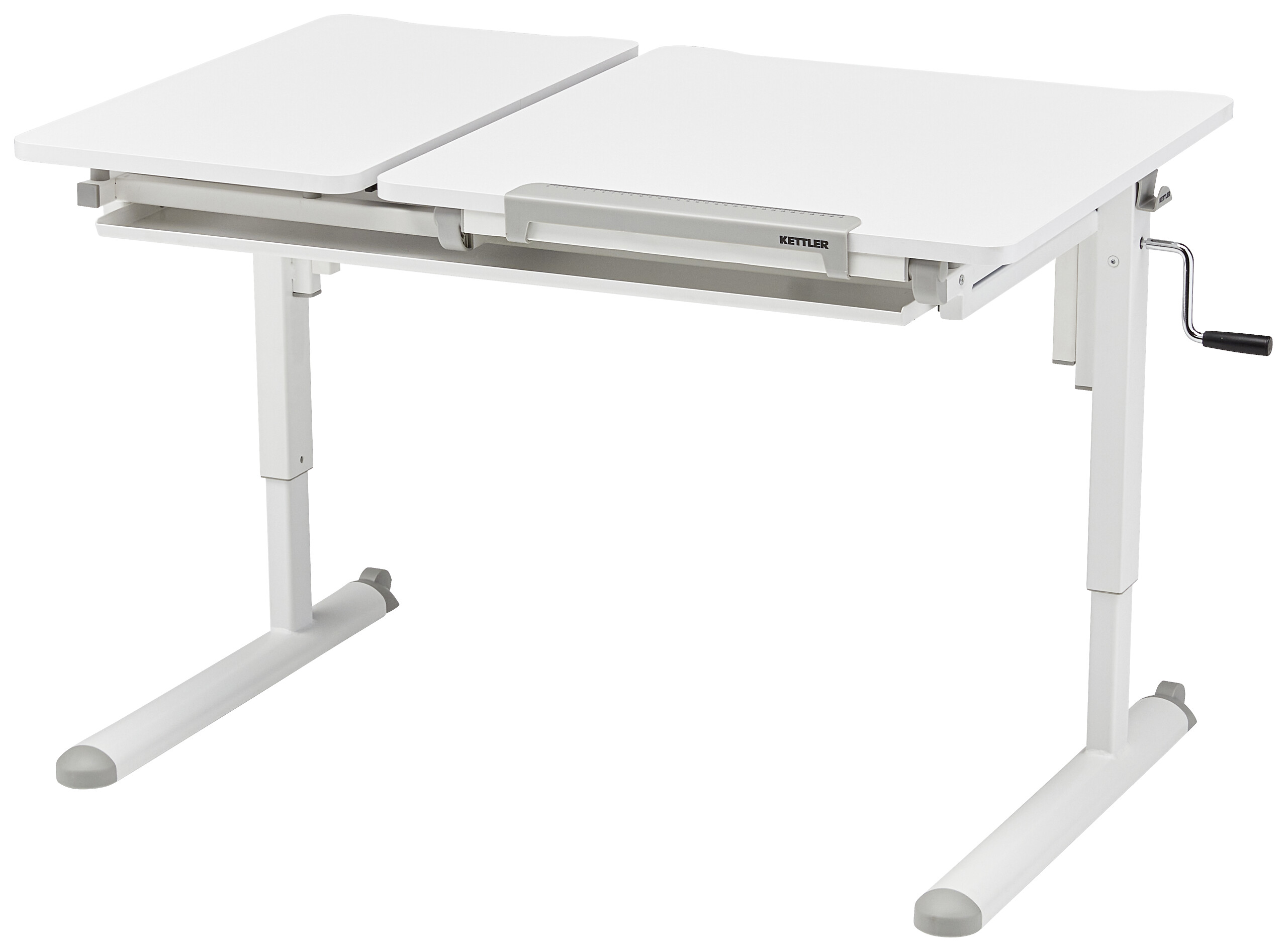 Kinderschreibtisch weiß B/H/T: ca. 110x54x72 cm