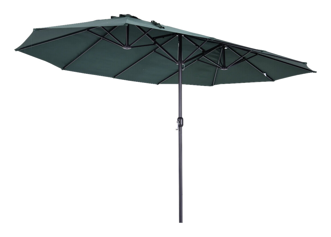 Outsunny Marktschirm dunkelgrün Stahl B/H/L: ca. 270x240x460 cm