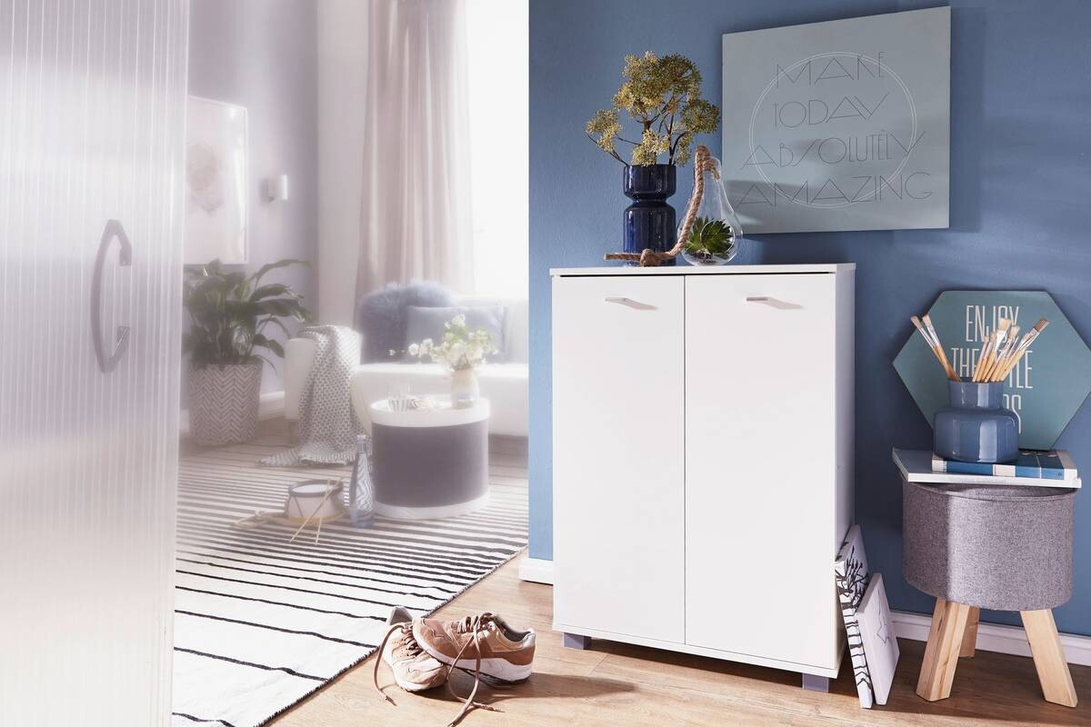 Schuhschrank weiß B/H/T: ca. 60x90x35 cm