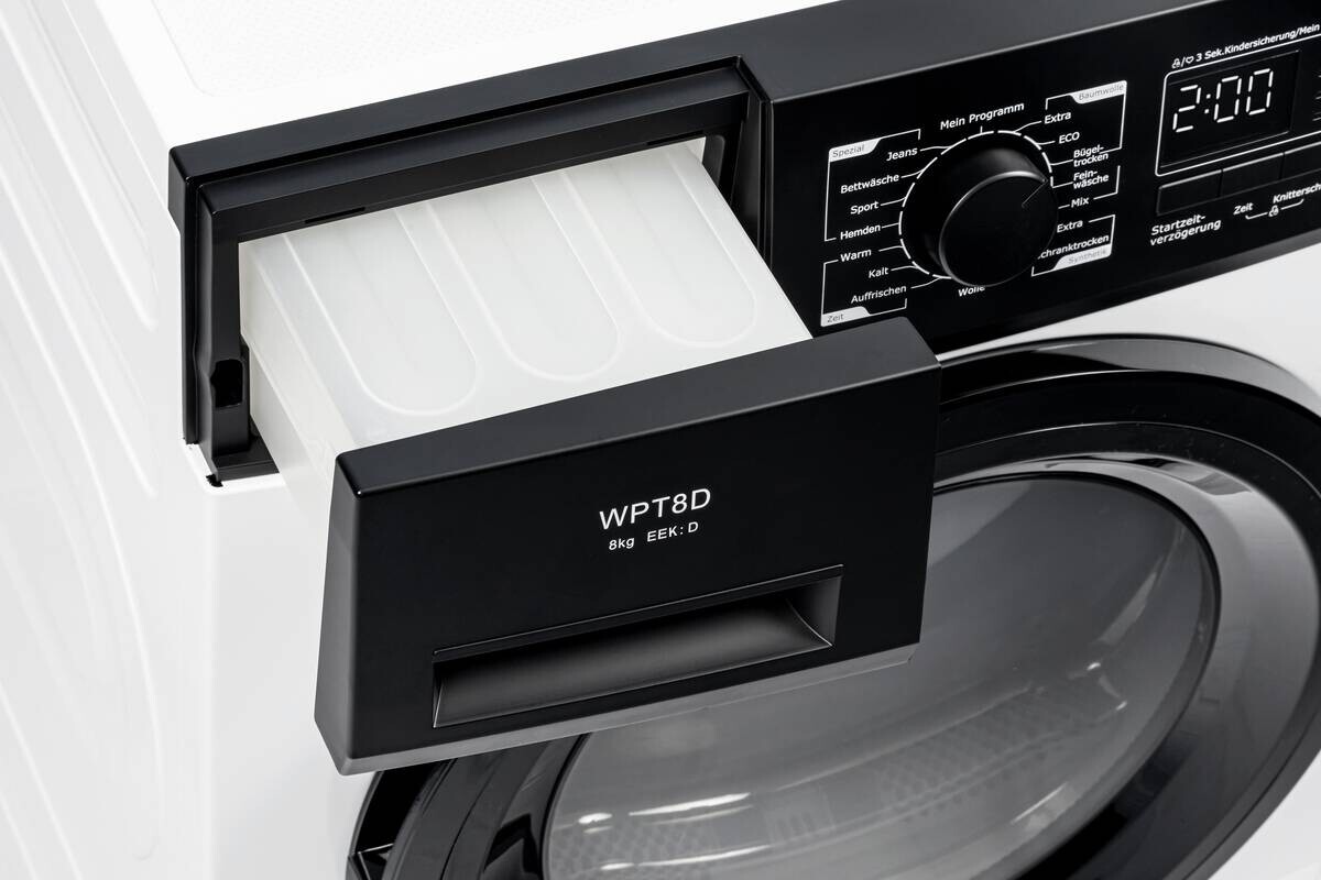 POCOline Wärmepumpentrockner WPT8D weiß B/H/T: ca. 60x85x60 cm ca. 8 kg