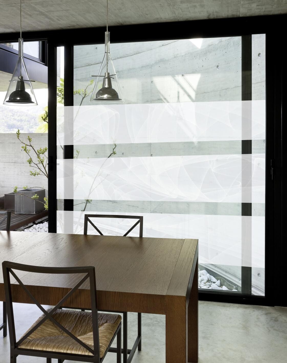 d-c-fix Fensterfolie Murano weiß transparent B/L: ca. 45x150 cm