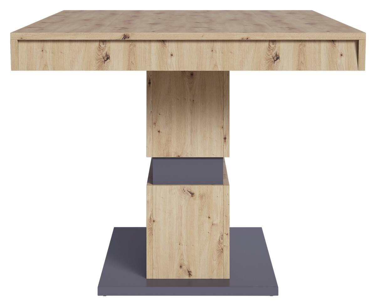 Tisch MATTHEW Eiche Nachbildung anthrazit B/H/T: ca. 160x75x90 cm