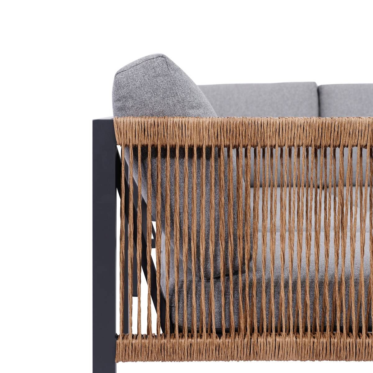 Loungeset grau Aluminium