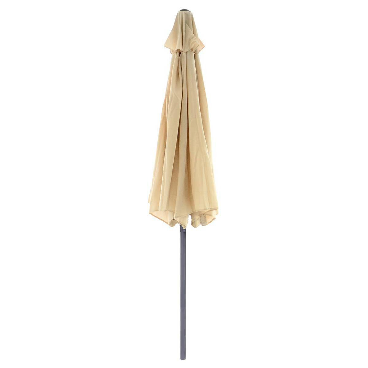 VCM Sonnenschirm creme Polyester-Mischgewebe H/D: ca. 230x290 cm