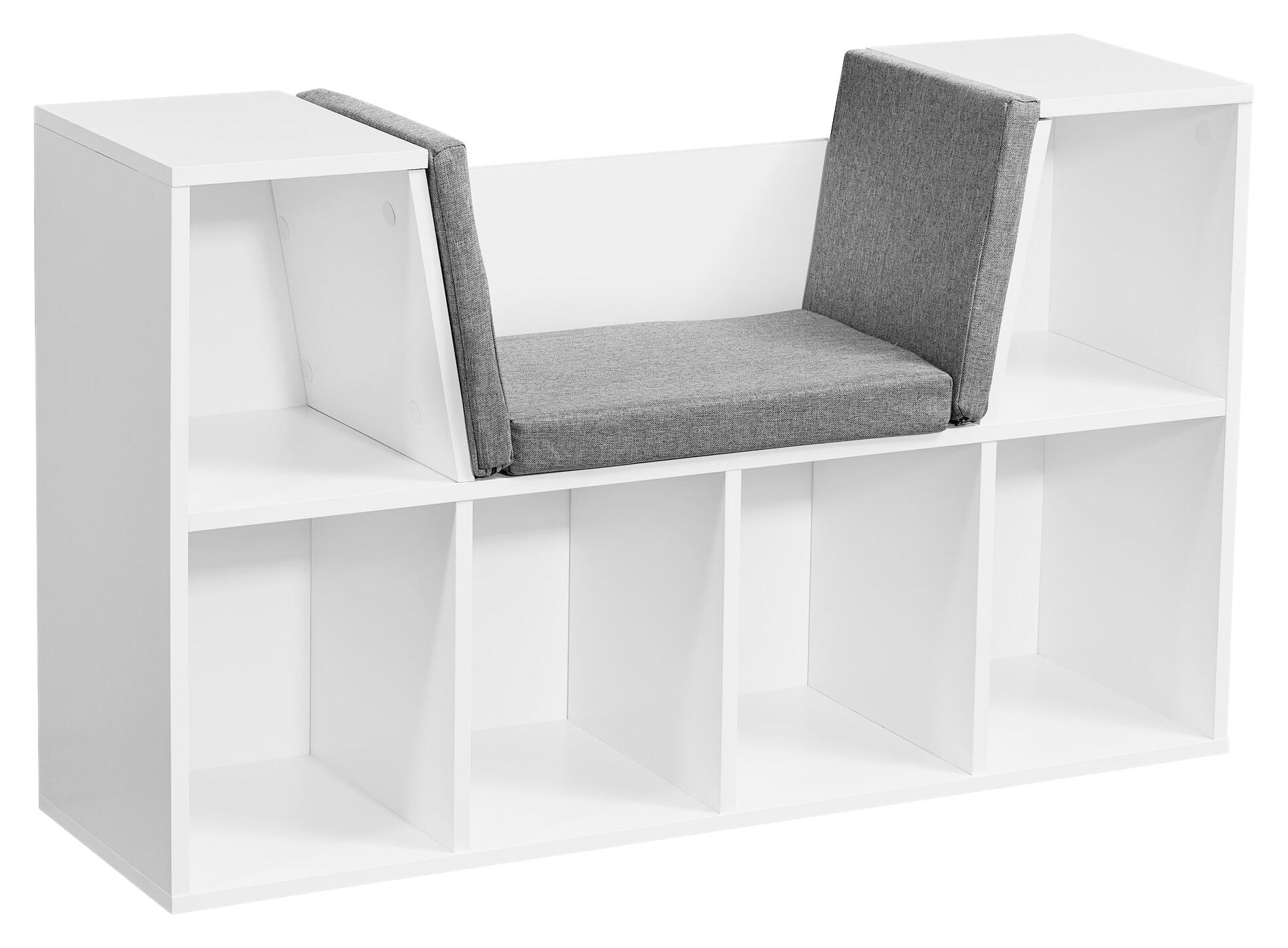 Regal weiß grau B/H/T: ca. 101,5x61,5x30 cm