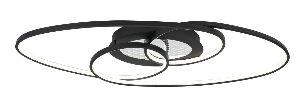 Nolo LED-Deckenleuchte Flow schwarz Metall B/H/L: ca. 30x7,5x85 cm