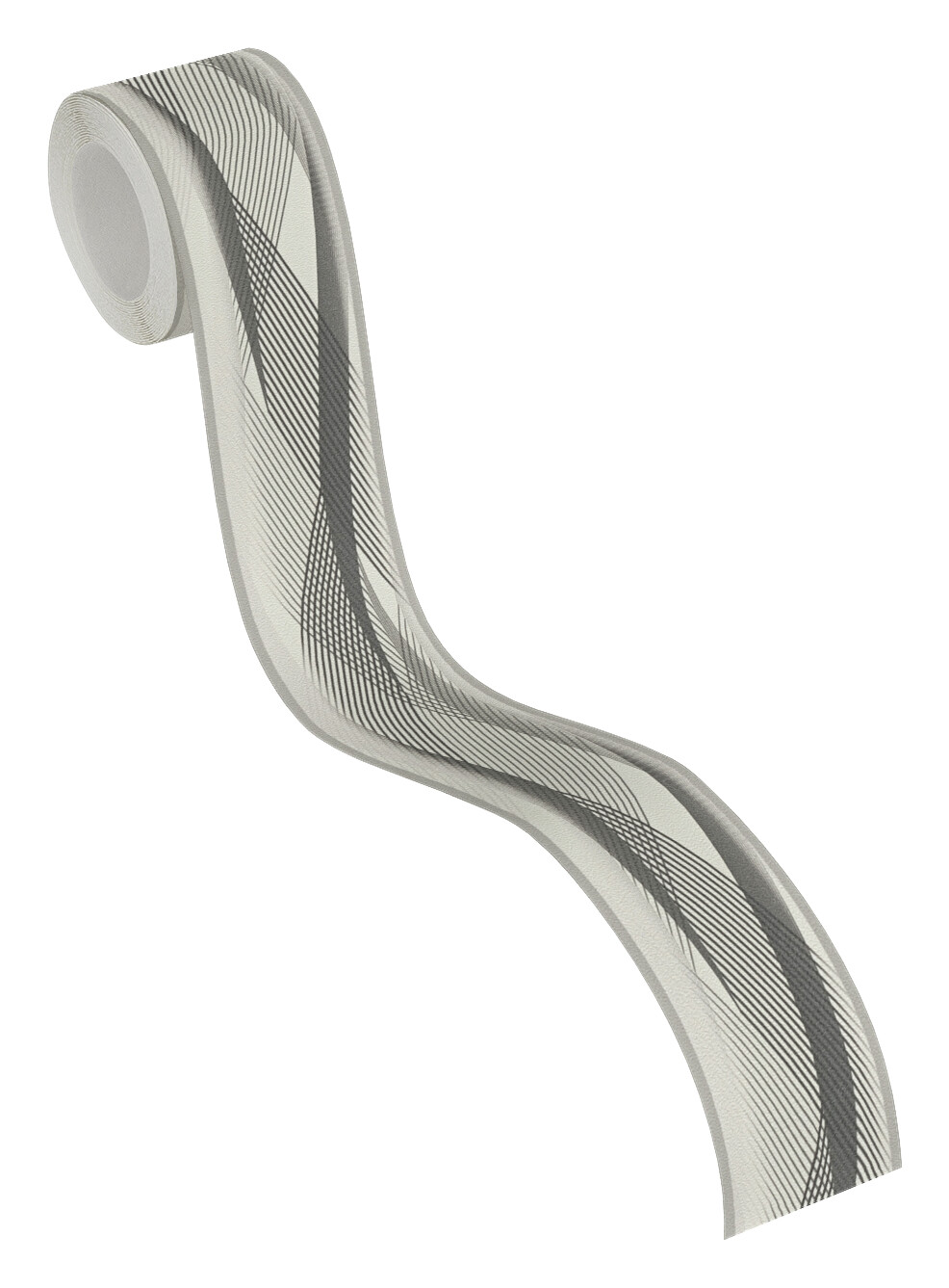 A.S.Creation Bordüre schwarz weiß B/H/D: ca. 5x500x6,5 cm