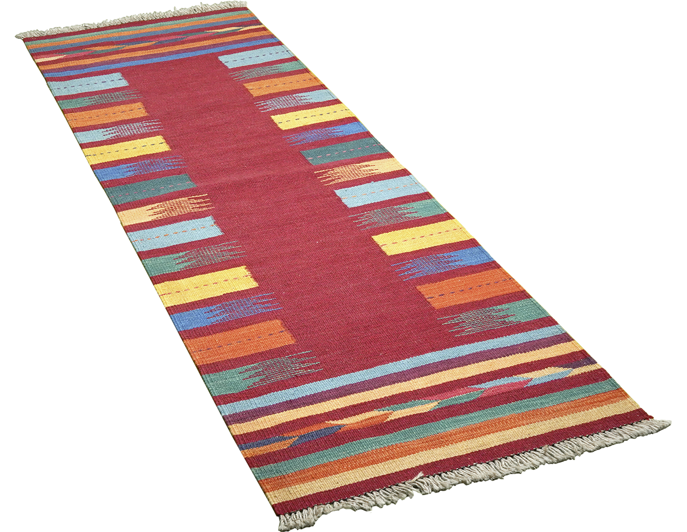 PersaTepp Teppich Kelim Gashgai bunt B/H/L: ca. 63x1x200 cm