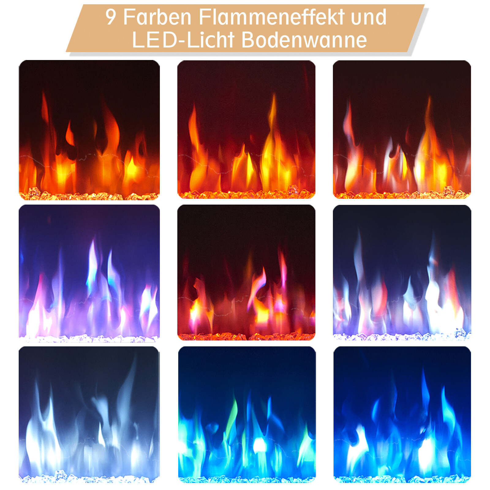 Balderia Elektrischer-Kamin Agnes 36 B/H/T: ca. 86x30,8x10,5 cm ca. 2000 W