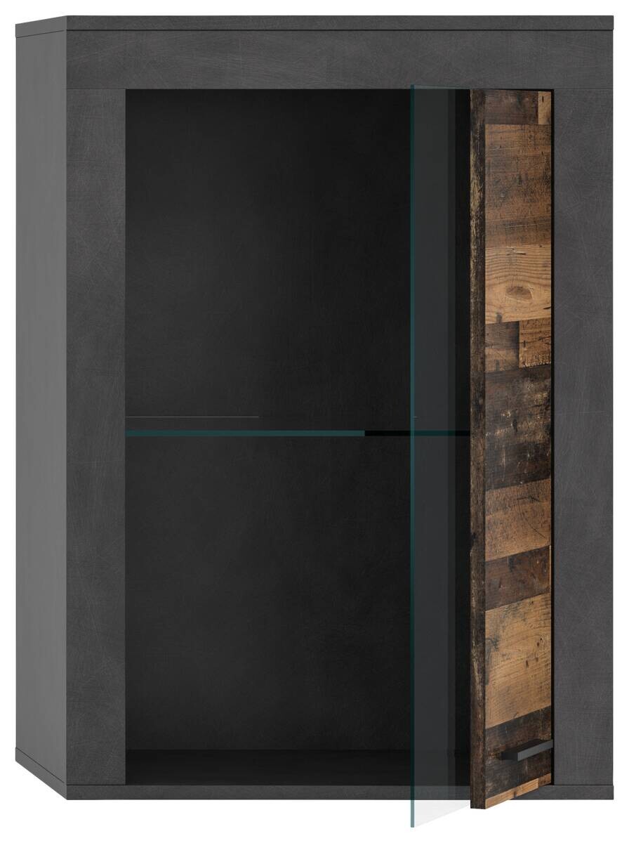 Vitrine Jam Matera Nachbildung Old Wood Nachbildung B/H/T: ca. 86x60x35 cm