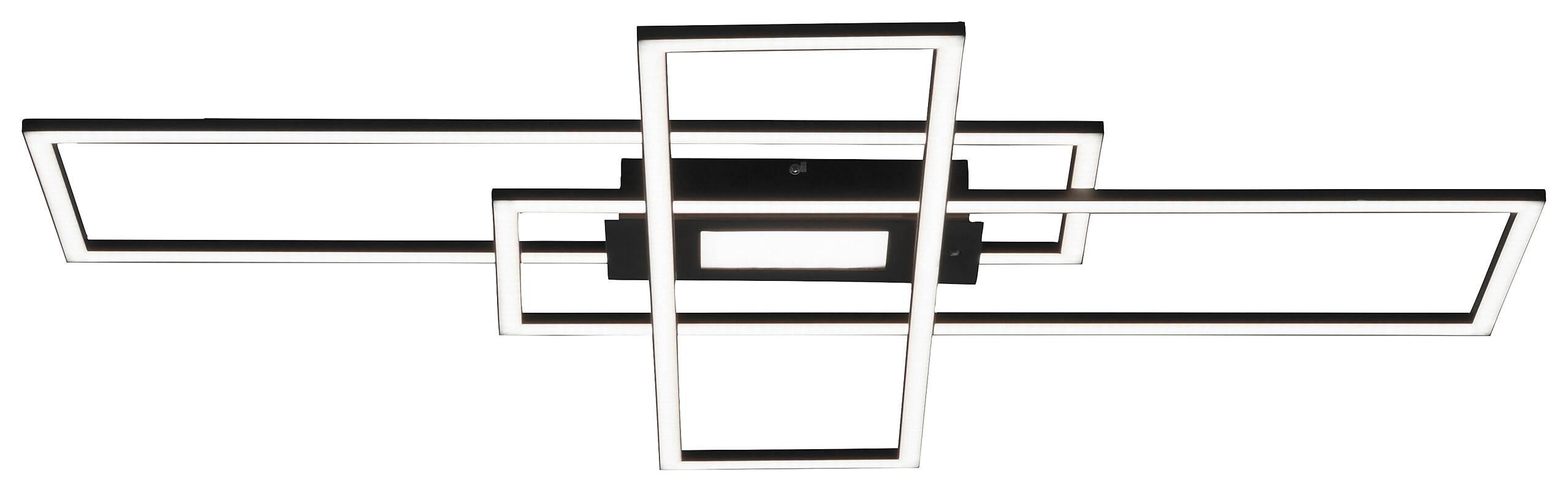 Just Light Deckenleuchte Asmin schwarz Aluminium B/H/T: ca. 99x5x69 cm