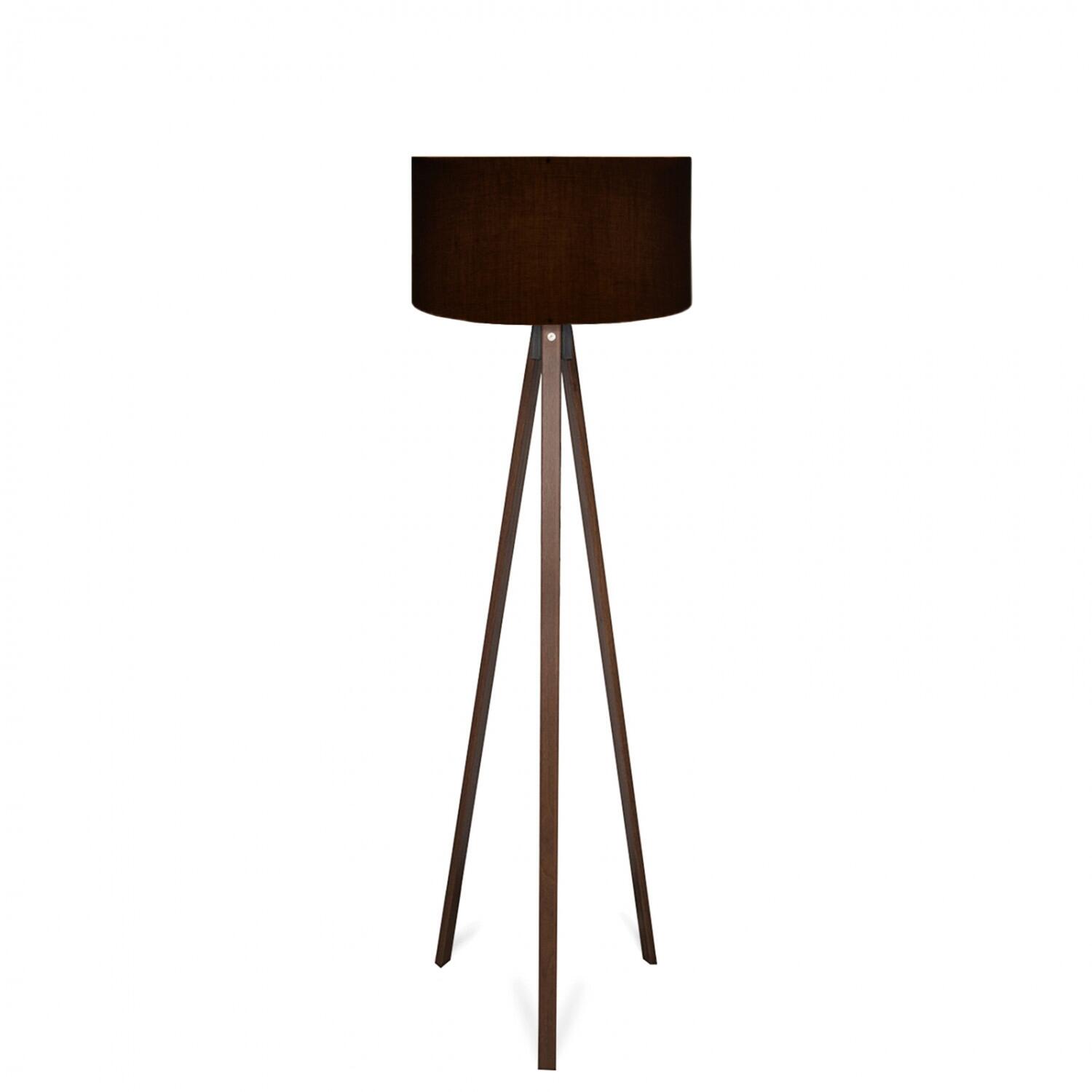 Opviq Stehleuchte PVC Holz B/H/T/L/D: ca. 38x140x38x38x38 cm E27 1 Brennstellen