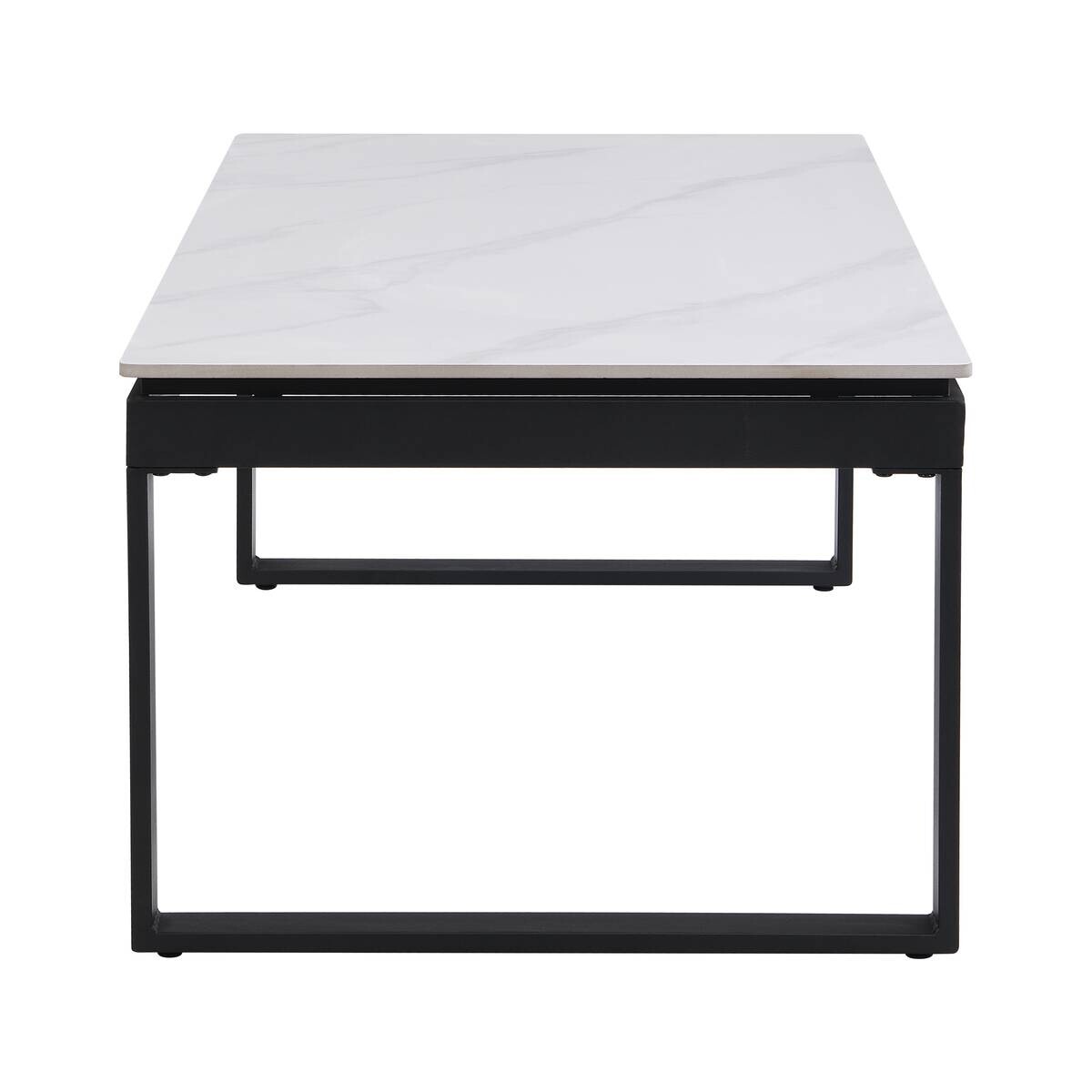 Couchtisch Klara weiß Marmor Optik B/H/T: ca. 120x45x60 cm