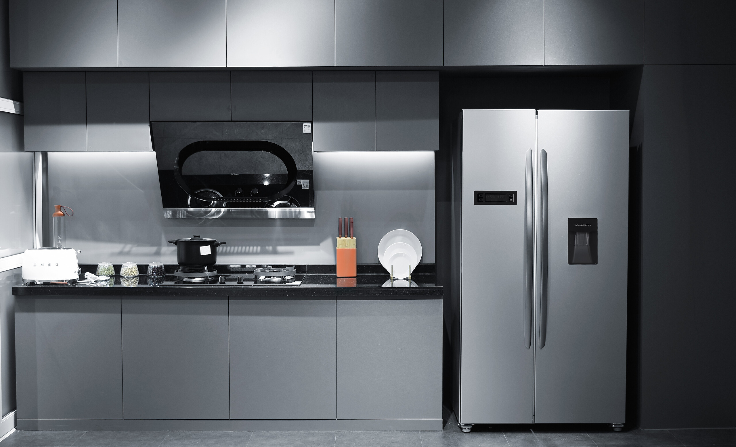 PKM Side-by-Side SBSKS6.15E Inox B/H/T: ca. 90x177x66 cm