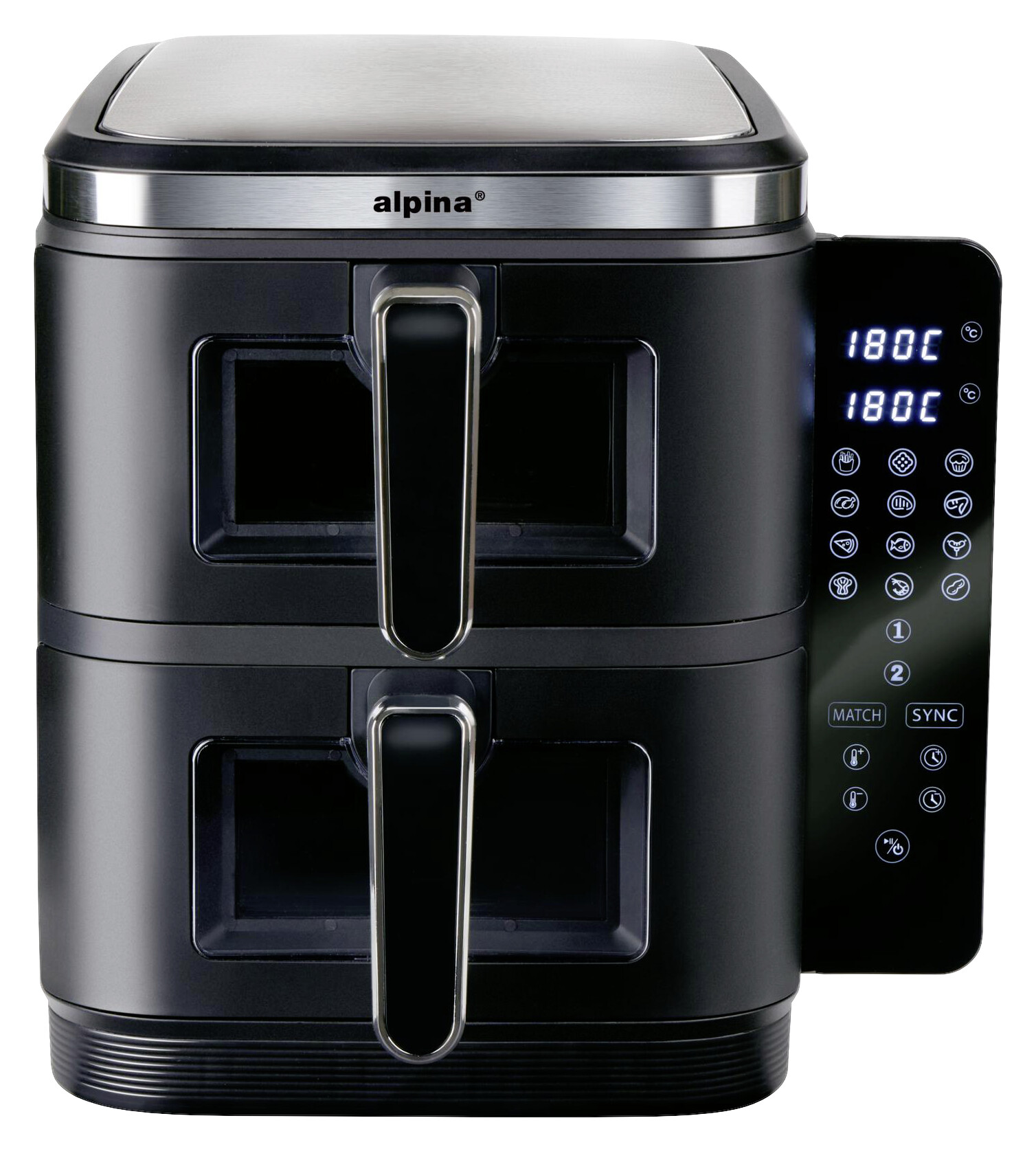 Heißluftfritteuse 871125239950 schwarz Kunststoff B/H/L: ca. 29x38x35 cm ca. 5,5 l