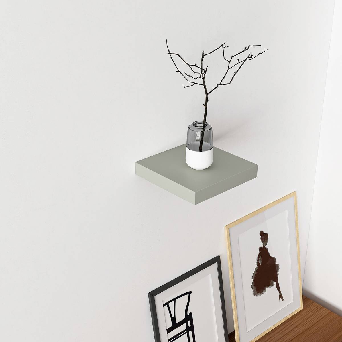 Wandboard Shelvy 23 salbei B/H/T: ca. 23x4x24 cm