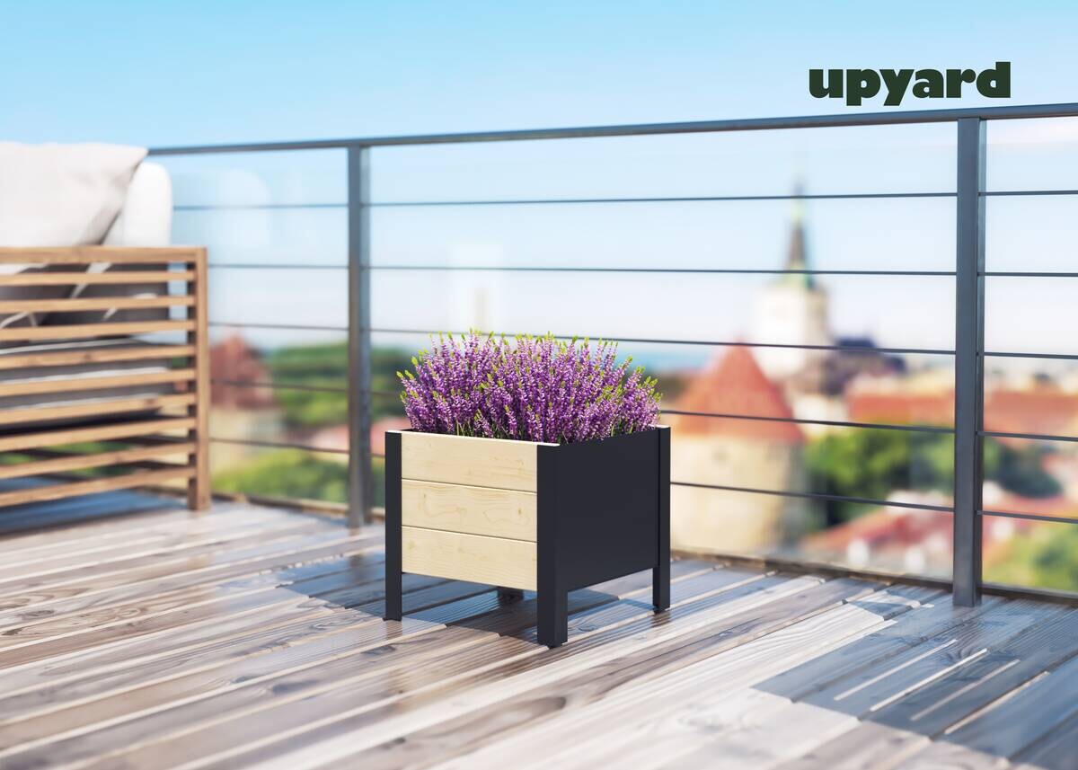 UPYARD Hochbeet MODERN natur Holz B/H/L: ca. 36x32x36 cm