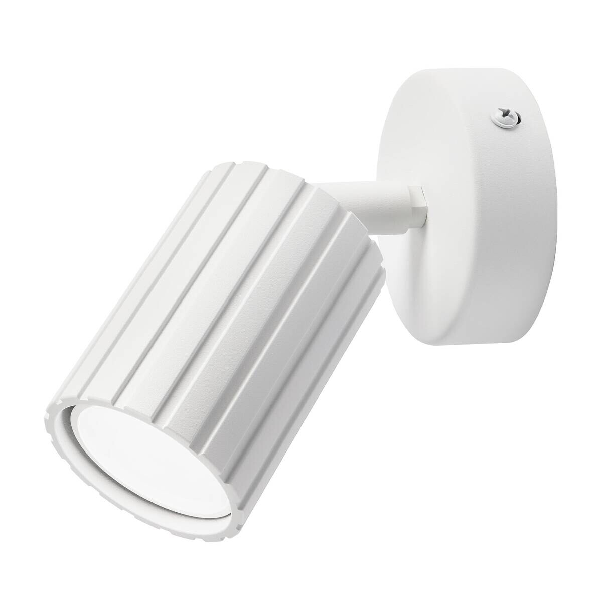 Lamkur Wandleuchte Prisma weiß Stahl B/H/L: ca. 8x16x8 cm GU10 1 Brennstellen