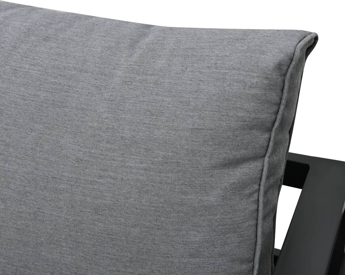 Loungeset Bilbao schwarz Stahl