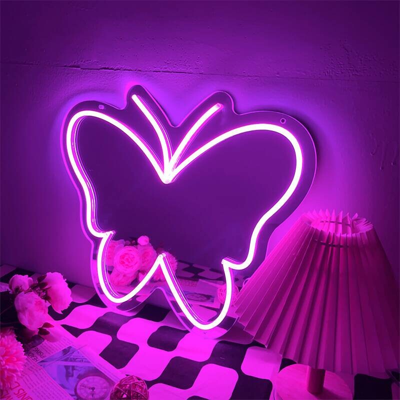 POCOline LED-Neonleuchte Butterfly B/H/L: ca. 25x1,6x28,5 cm