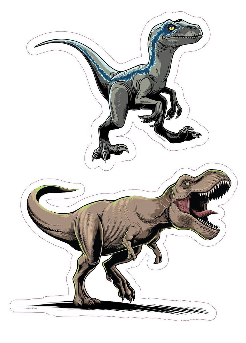 Wandsticker Jurassic B/L: ca. 50x70 cm