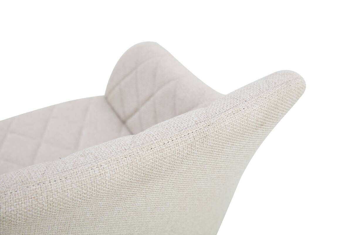 Stuhl LEA, 2er Set creme Webstoff B/H/T: ca. 56x83x60 cm