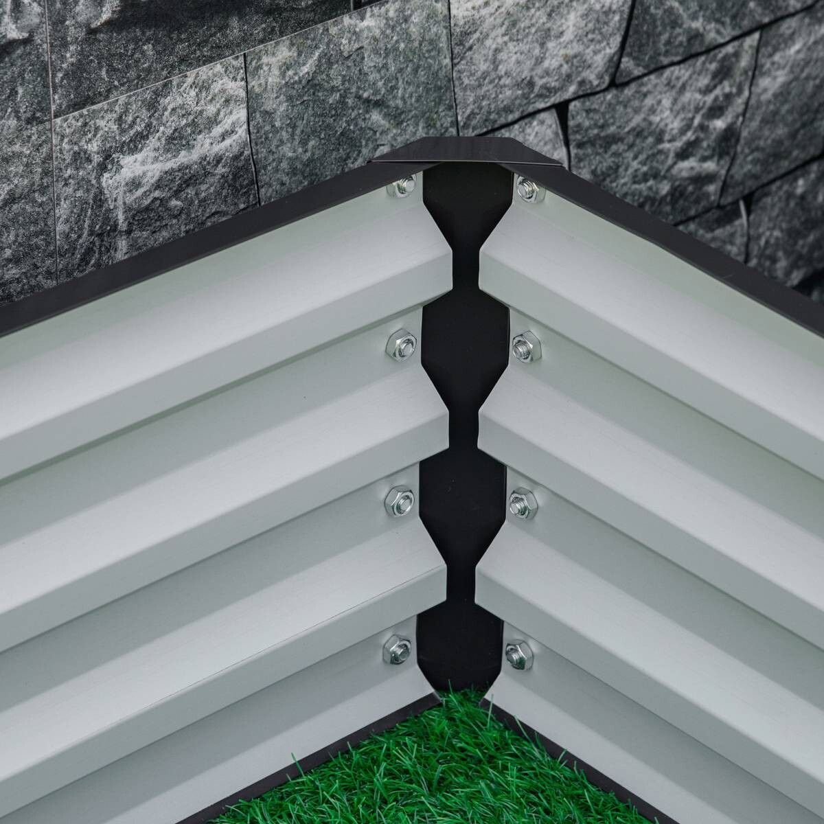 Outsunny Pflanzenbeet mit offenem Boden B/H/L: ca. 120x30x120 cm