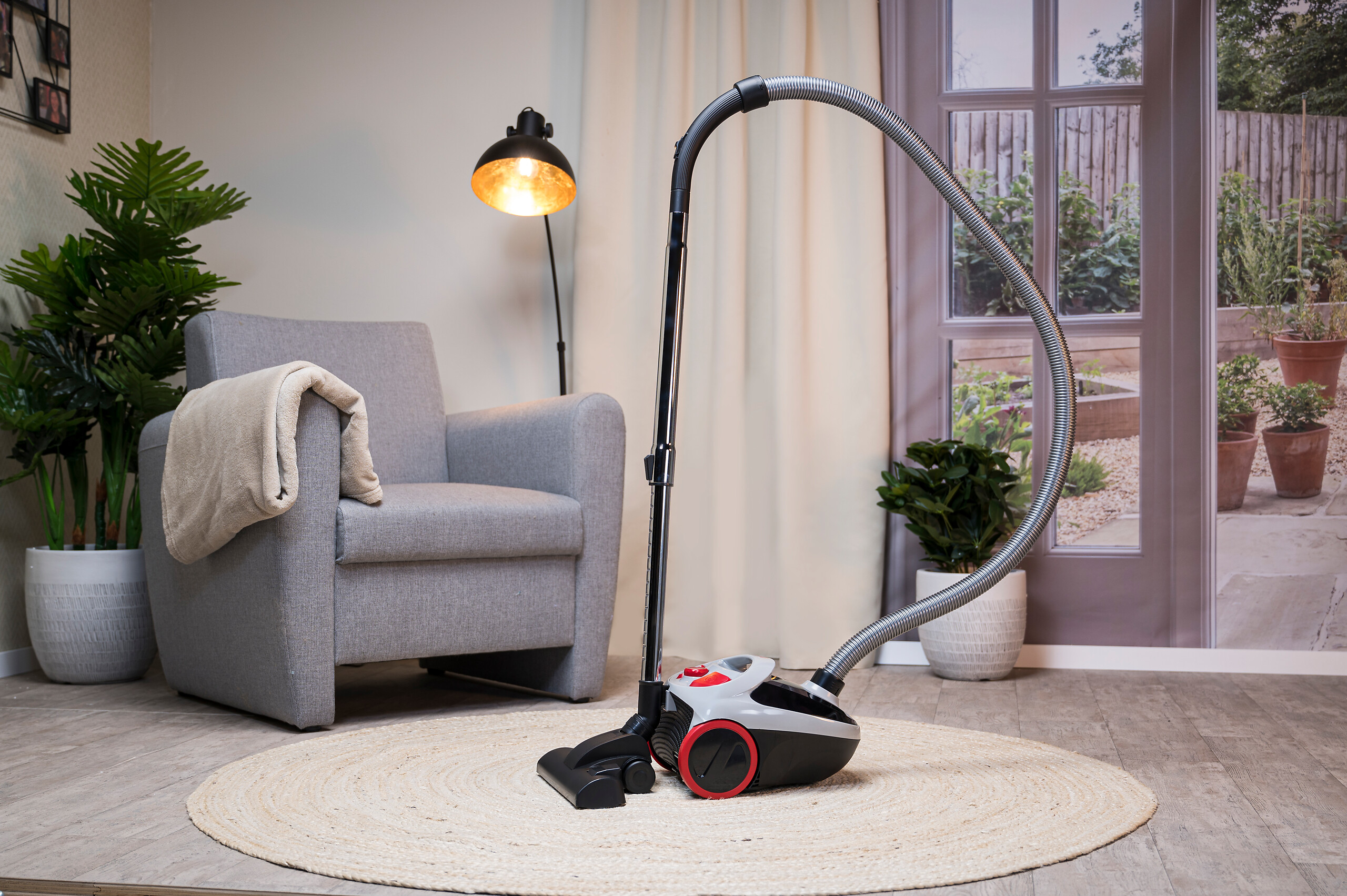 Dirt Devil Staubsauger DD2001 rot schwarz grau B/H/L: ca. 25,2x20,6x32,2 cm