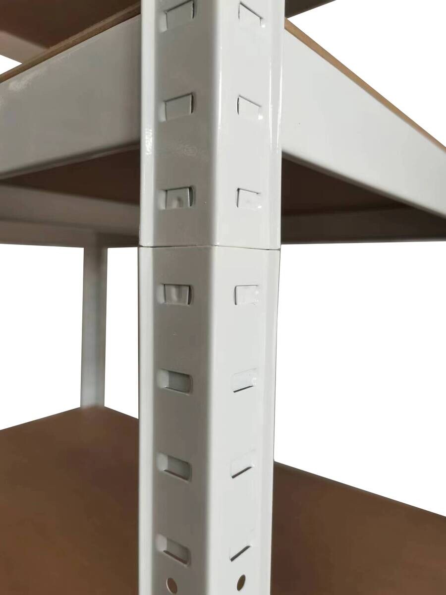 Schwerlaststeckregal weiß B/H/T: ca. 90x180x60 cm