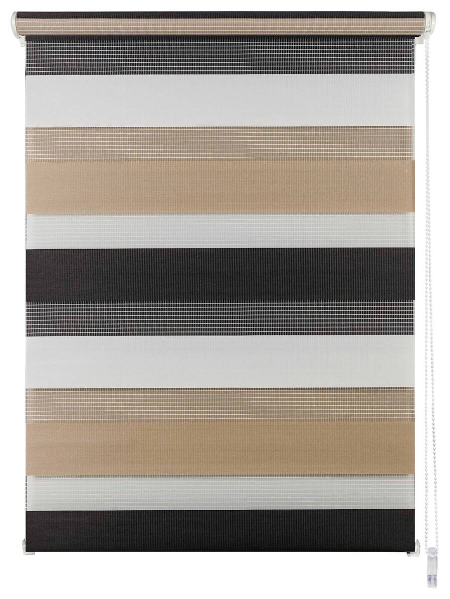 Doppelrollo Just-Triple Cappuccino B/L: ca. 140x160 cm