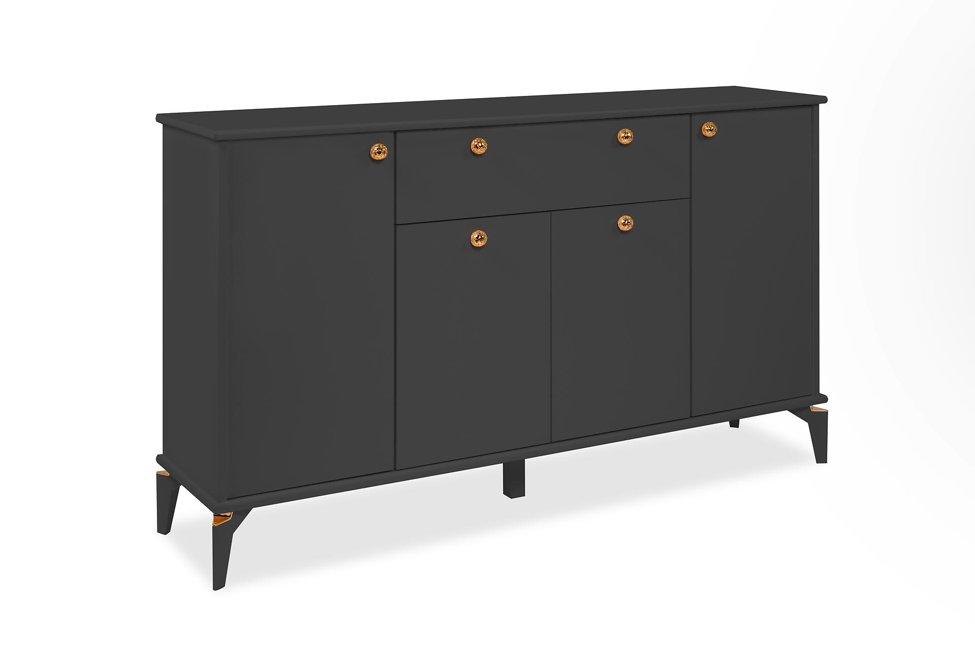 Sideboard Izmir anthrazit B/H/T: ca. 158x90x36 cm Sideboard Izmir anthrazit B/H/T: ca. 158x90x36 cm