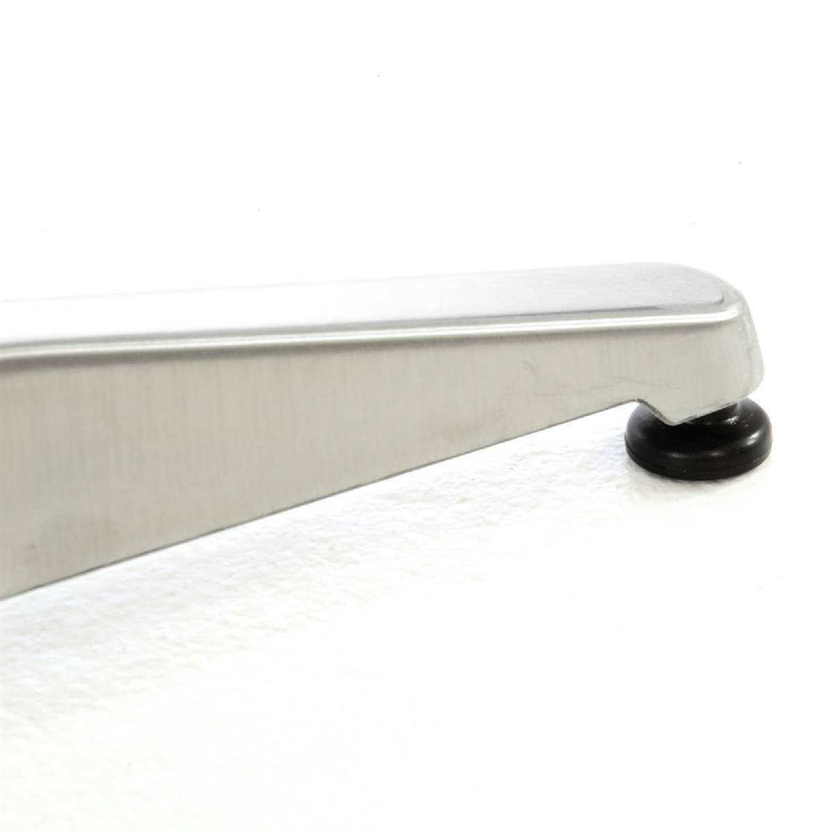 VCM Stehtisch silber Metall H/D: ca. 110x60 cm