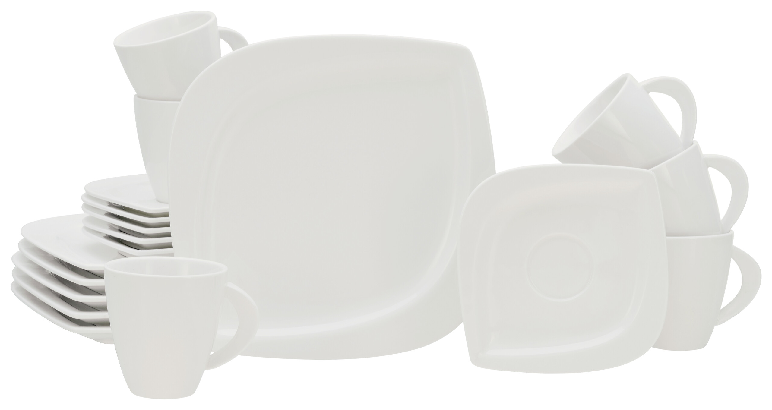 CreaTable Kaffeeservice Melbourne creme Porzellan 18 tlg.