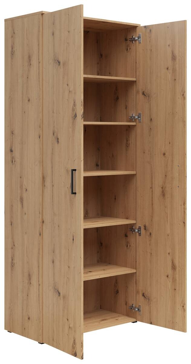 Schrank Multi-Stauraum Typ 37 Eiche Artisan Nachbildung B/H/T: ca. 80x195x40 cm